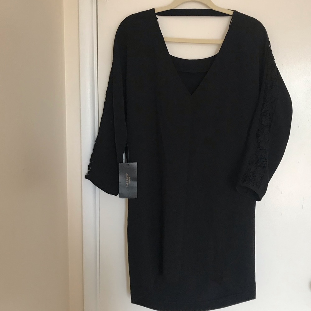 Zara classic black dress.